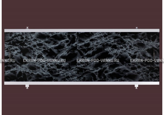 Экран EUROPLEX Универсал черный мрамор – купить по цене 6250 руб. в интернет-магазине в городе Киров картинка 1