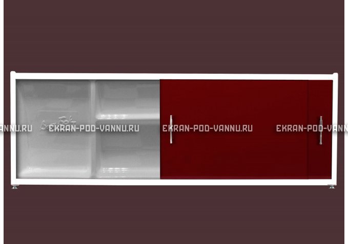 Экран с полочкой - Бордо – купить по цене 6880 руб. в интернет-магазине в городе Киров картинка 1