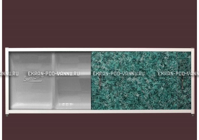 Экран с полкой - Малахит – купить по цене 6280 руб. в интернет-магазине в городе Киров картинка 1