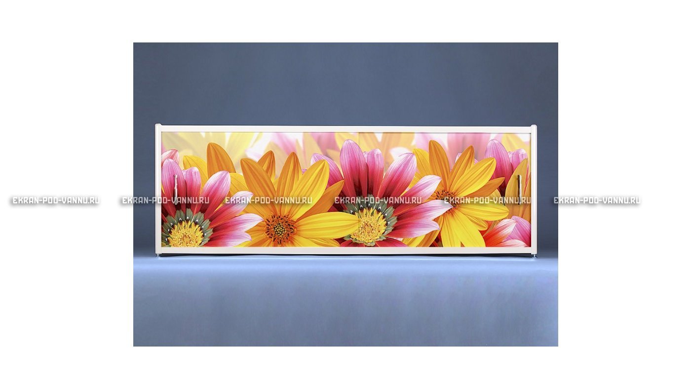 Раздвижной ФОТО экран - Flowers – купить по цене 8500 руб. в интернет-магазине в городе Киров картинка 6