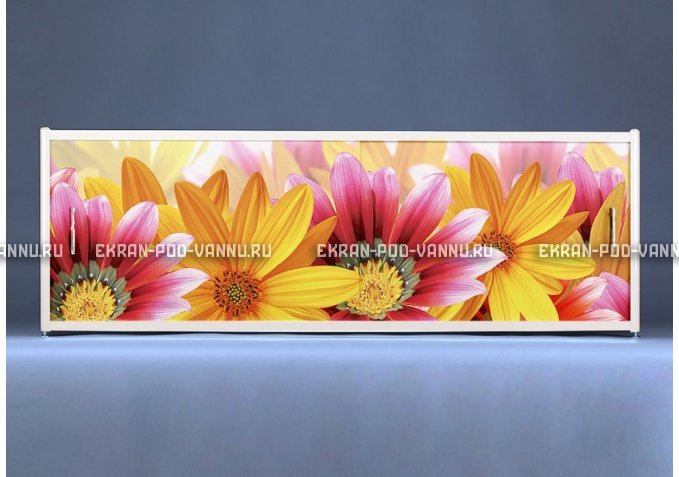 Раздвижной ФОТО экран - Flowers – купить по цене 8500 руб. в интернет-магазине в городе Киров картинка 1
