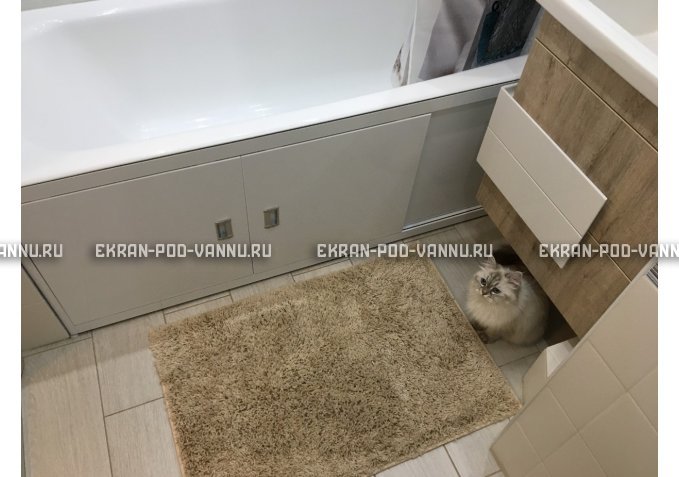 Экран из МДФ EMMY Монро 130 в алюминиевой раме – купить по цене 6750 руб. в интернет-магазине в городе Киров картинка 2
