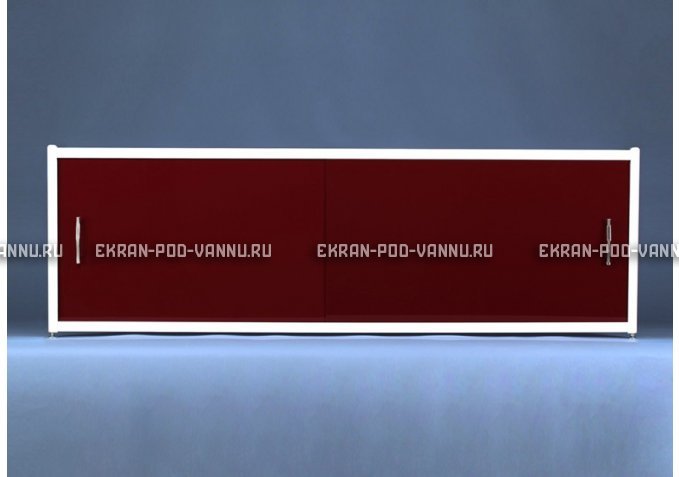 Раздвижной экран EUROPLEX Комфорт бордовый – купить по цене 7150 руб. в интернет-магазине в городе Киров картинка 1