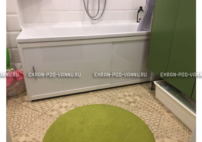 Раздвижной экран EUROPLEX Комфорт белый – купить по цене 6400 руб. в интернет-магазине в городе Киров картинка 1