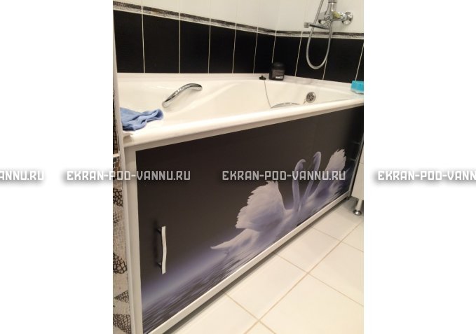 Раздвижной ФОТО экран - Лебеди – купить по цене 8500 руб. в интернет-магазине в городе Киров картинка 2