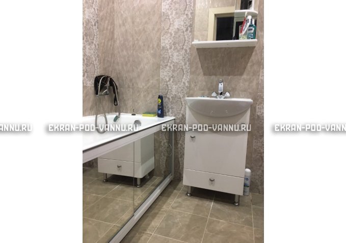 Раздвижной экран EUROPLEX Роликс Зеркальный – купить по цене 9700 руб. в интернет-магазине в городе Киров картинка 5