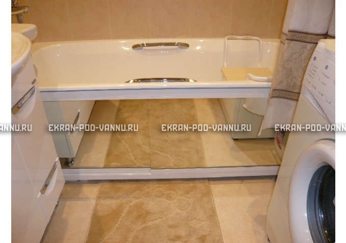 Раздвижной экран EUROPLEX Роликс Зеркальный – купить по цене 9700 руб. в интернет-магазине в городе Киров картинка 3
