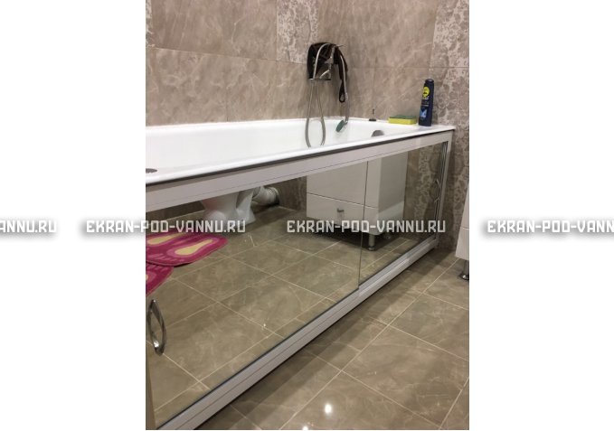 Раздвижной экран EUROPLEX Роликс Зеркальный – купить по цене 9700 руб. в интернет-магазине в городе Киров картинка 9