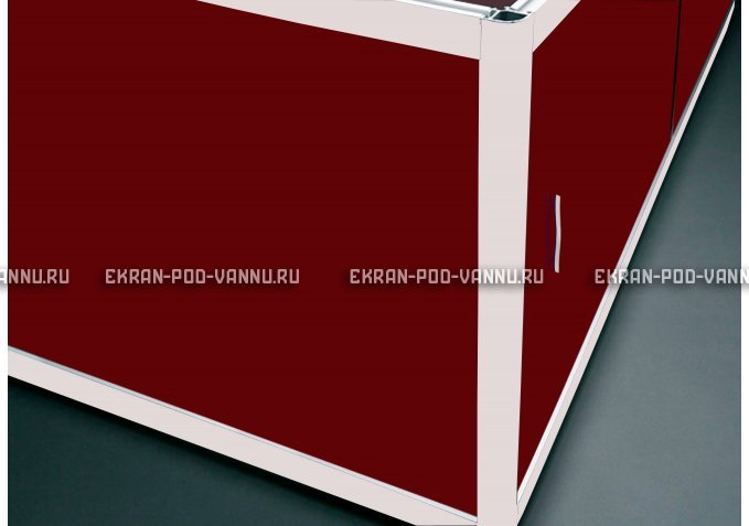 Торцевой экран EUROPLEX Комфорт бордовый – купить по цене 8760 руб. в интернет-магазине в городе Киров картинка 1