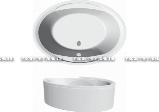 Акриловая ванна Vayer Opal 180x120 – купить по цене 33850 руб. в интернет-магазине в городе Киров картинка 3
