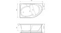 Акриловая ванна Relisan Sofi 170x105 – купить по цене 23480 руб. в интернет-магазине в городе Киров картинка 17