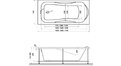 Акриловая ванна Relisan Elvira 150x75 – купить по цене 15260 руб. в интернет-магазине в городе Киров картинка 13