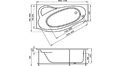 Акриловая ванна 1MarKa Gracia 150x94 – купить по цене 19400 руб. в интернет-магазине в городе Киров картинка 17