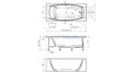 Отрезная ванна 1MarKa Pragmatika 173-155х75 см  – купить по цене 15450 руб. в интернет-магазине в городе Киров картинка 25