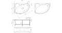 Акриловая ванна 1MarKa Catania 150x100 – купить по цене 17050 руб. в интернет-магазине в городе Киров картинка 13
