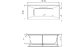 Акриловая ванна Vayer Casoli 170x75 – купить по цене 19110 руб. в интернет-магазине в городе Киров картинка 10