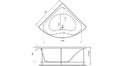 Акриловая ванна Vayer Gaja 150x150 – купить по цене 30350 руб. в интернет-магазине в городе Киров картинка 20